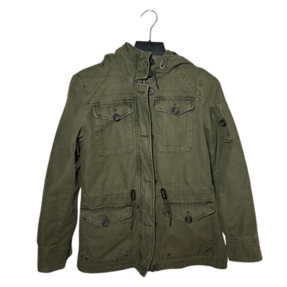 Levi’s Olive Green Utility Hooded Jacket – Size S - Picture 1 of 9